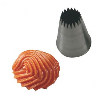 Кондитерская насадка Открытая французская Звезда 15 мм h 45мм, Martellato BF317 Кондитерская насадка Открытая французская Звезда 15 мм h 45мм, Martellato BF317