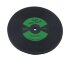 Багаття "LP Disk" d 100 мм, колір чорний із зеленою вставкою, каучук, D005G