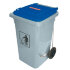 Контейнер для мусора 80 л синяя крышка Araven 03403 490х525х655 мм