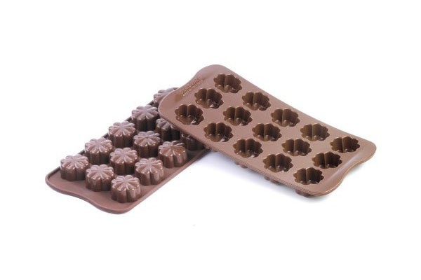 Форма  силиконовая для шоколада "Цветок" 30х30х15,5 мм, Silikomart