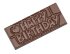 Форма для шоколада поликарбонатная "Happy birthday" 118х50 мм h 8 мм, 1х4 шт./45 г, 12010 CW