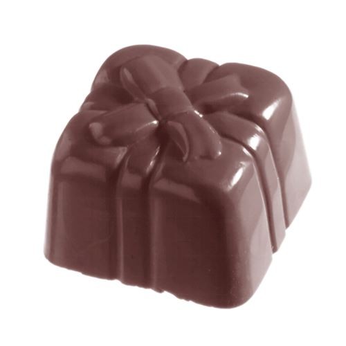 Поликарбонатная форма для шоколада Подарок, 25х24,5х16мм, 28штх8,5г, 1528CW