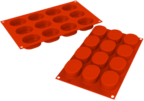 Силиконовая форма для десертов OVALS 48 мл, SF326/C