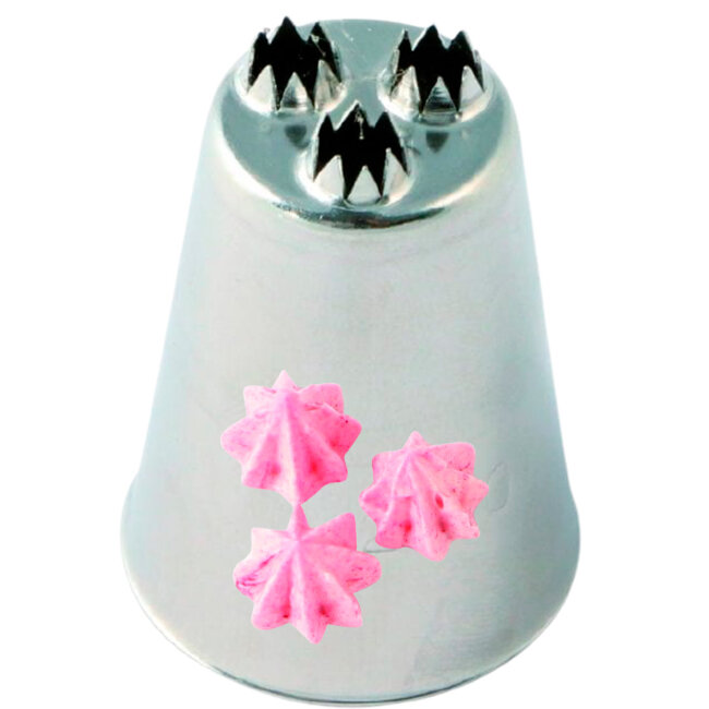 Confectionery nozzle Triple Star d20 h42 mm, BX1820