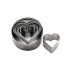 Set of metal forms Heart 6pcs 47308-10