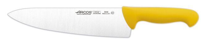 Нож поварской 250 мм "2900" желтый, 290800