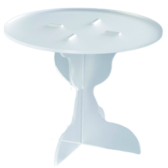 Подставка для торта d 21 см, h 16 см прозрачная, 80-0206