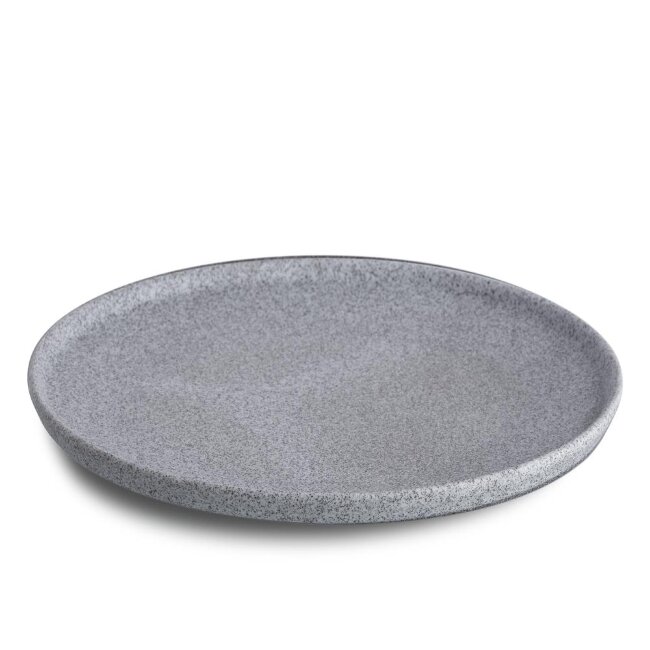 Тарелка d 26 см, цвет светло-серый, серия  Granit без глазировки, G1Q2126