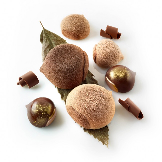 Силиконовая форма MARRON GLACE 110, 72x74 мм, h40 мм, v 6шт x 110 мл, Silikomart