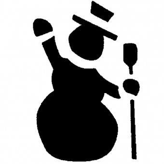 Трафарет для торта СНІГОВИК, MASK 56