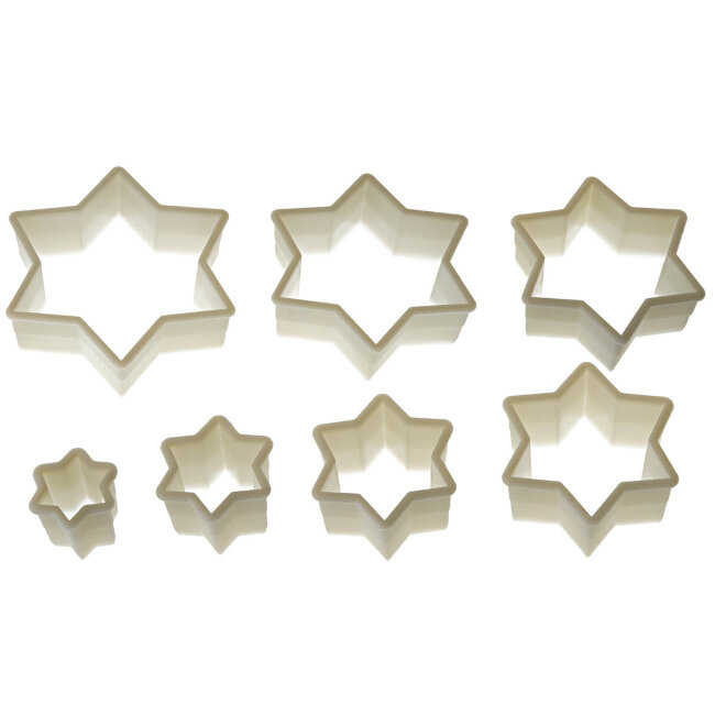 Набір вирубок для тесту ЗІРКА 7 шт, NYLON CUTTER 12