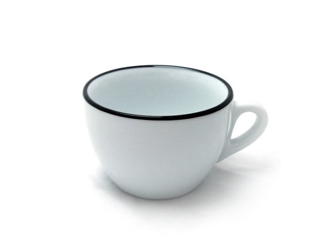 Чашка cappuccino 180 мл Pennellessa Black rims серия Verona Millecolori, 37252