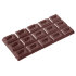 Форма для шоколада поликарбонатная Плитка с каплей 75 г, 2102 CW