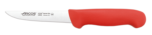 Нож обвалочный 130 мм "2900"  красный, 294422