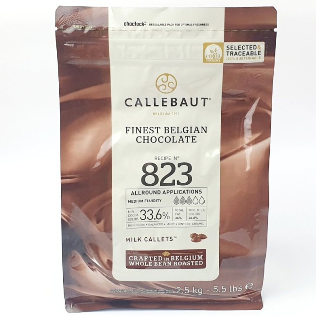 Молочный шоколад 2.5 кг 33,6% масло какао Barry Callebaut, Бельгия