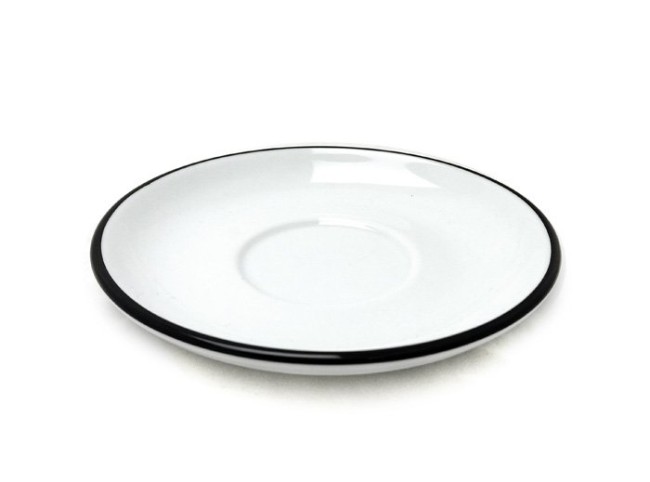 Блюдце cappuccino, cappuccino large 14,5 см Pennellessa Black rims для серий Verona, Torino, 37254