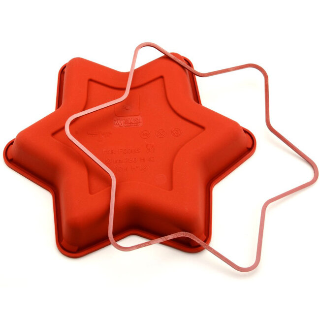 Silicone mold Star d260 h40 mm SFT201, Silikomart
