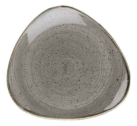 Тарелка треугольная 19,2 см серия Stonecast Peppercorn Grey, SPGSTR71