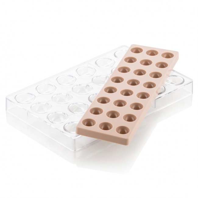 Форма для шоколаду SEMISFERA d 31 мм, CH013 Форма для шоколаду SEMISFERA d 31 мм, CH013