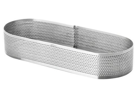 Кольцо для выпечки Овал 8х28 см h 2 см, н/ж с перфорацией Lacor 68588 Кольцо для выпечки Овал 8х28 см h 2 см, н/ж с перфорацией Lacor 68588