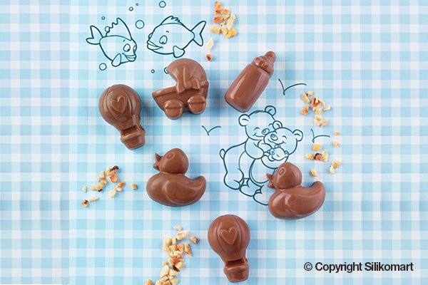 Силиконовая форма CHOCO BABY SCG031, Silikomart Силиконовая форма CHOCO BABY SCG031, Silikomart