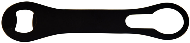 Открыватель бутылок ручной черный матовый, сталь 18/10, OP03B