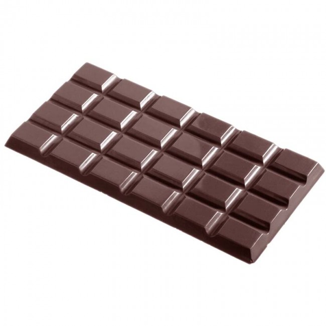 Bar 100mm 6pcs x 27g, polycarbonate, chocolate mold Chocolate world CW2017