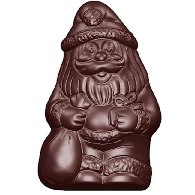Форма для шоколада поликарбонатная  "Санта" 53,5х34 мм h10 мм, 2х6 шт./11 г, 1636 CW